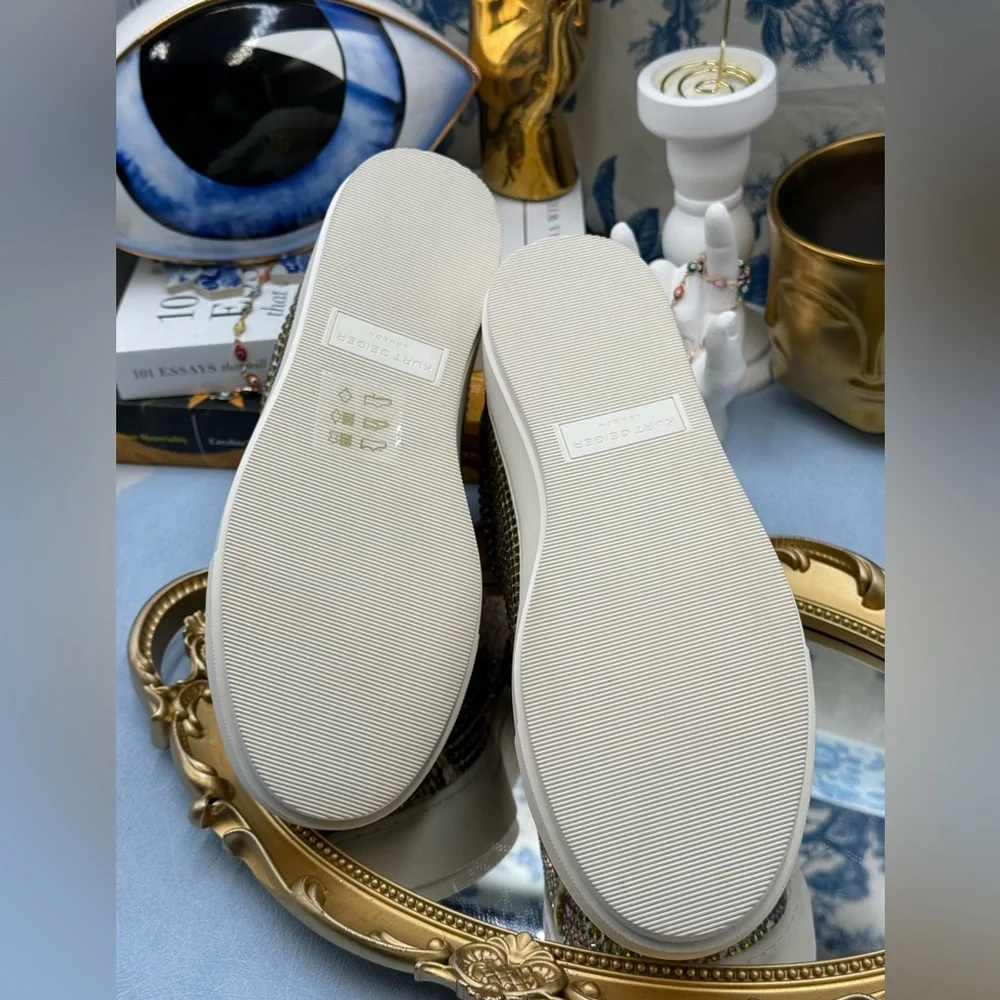 🆕 KURT GEIGER LONDON 🧿 NWOB Laney Rainbow Crystal Platform Sneaker Sz 38 US7.5 - Picture 11 of 13